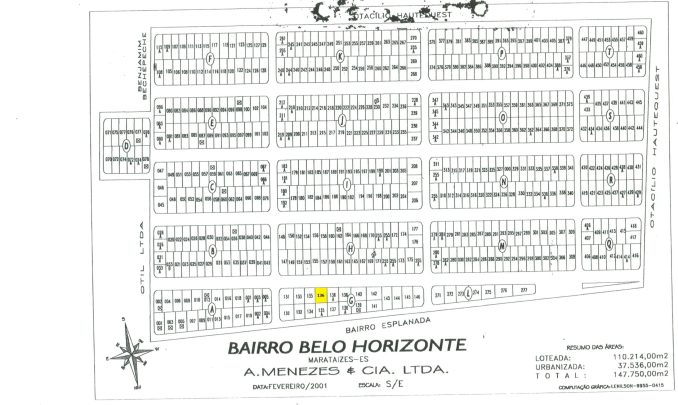 Belo Horizonte QD G LOTE 136