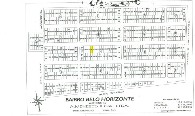 Belo Horizonte QD I LOTE 185