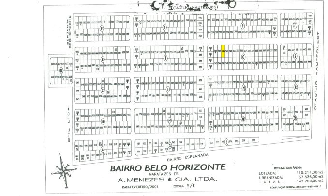 Belo Horizonte QD O LOTE 345