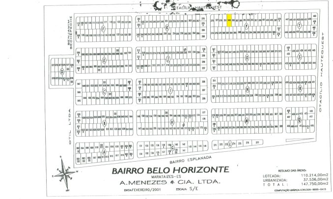 Belo Horizonte QD P LOTE 383
